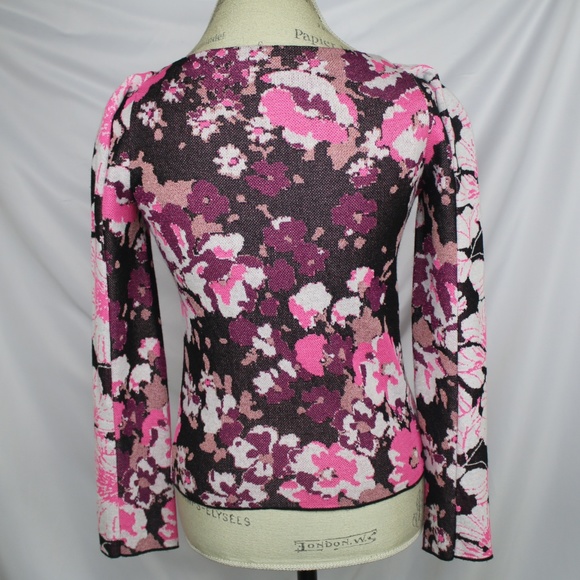 Floral Sweater By Nude Made In Italy Size 38 - Picture 3 of 8
